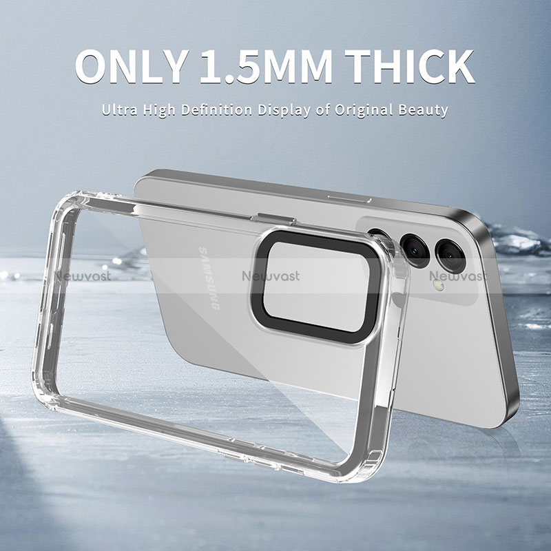 Silicone Transparent Frame Case Cover AC1 for Samsung Galaxy A25 5G