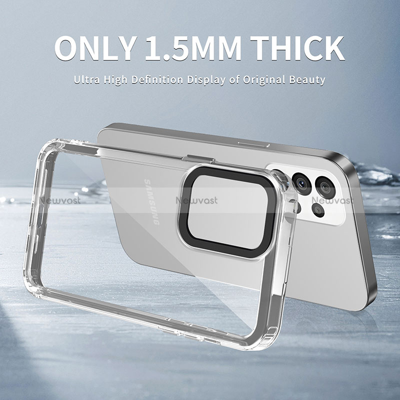 Silicone Transparent Frame Case Cover AC1 for Samsung Galaxy A33 5G