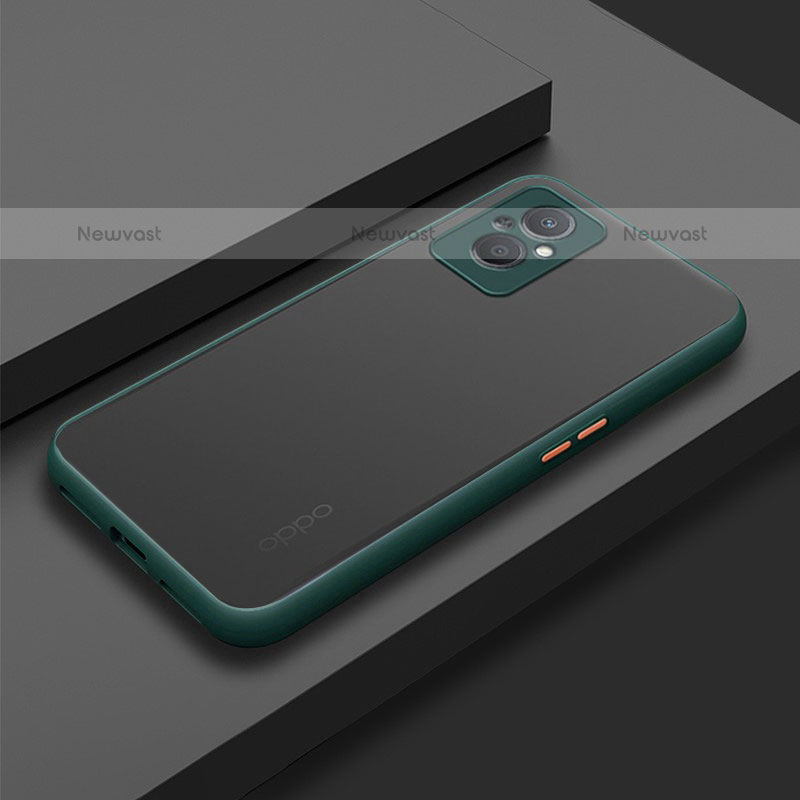 Silicone Transparent Frame Case Cover for OnePlus Nord N20 5G Midnight Green