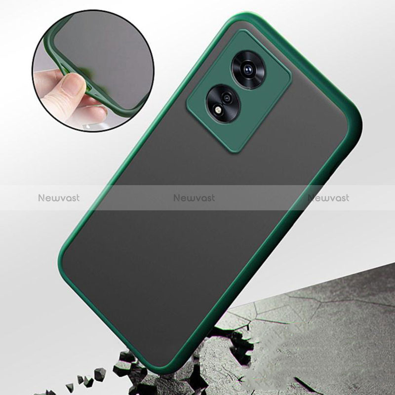 Silicone Transparent Frame Case Cover for Oppo A58 5G