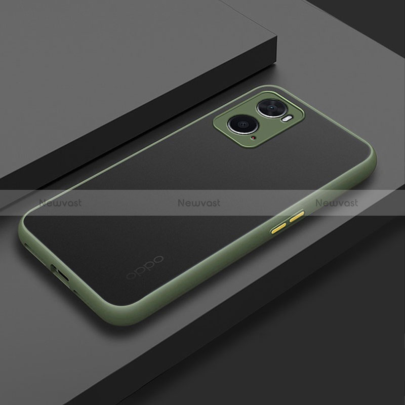 Silicone Transparent Frame Case Cover for Oppo A76