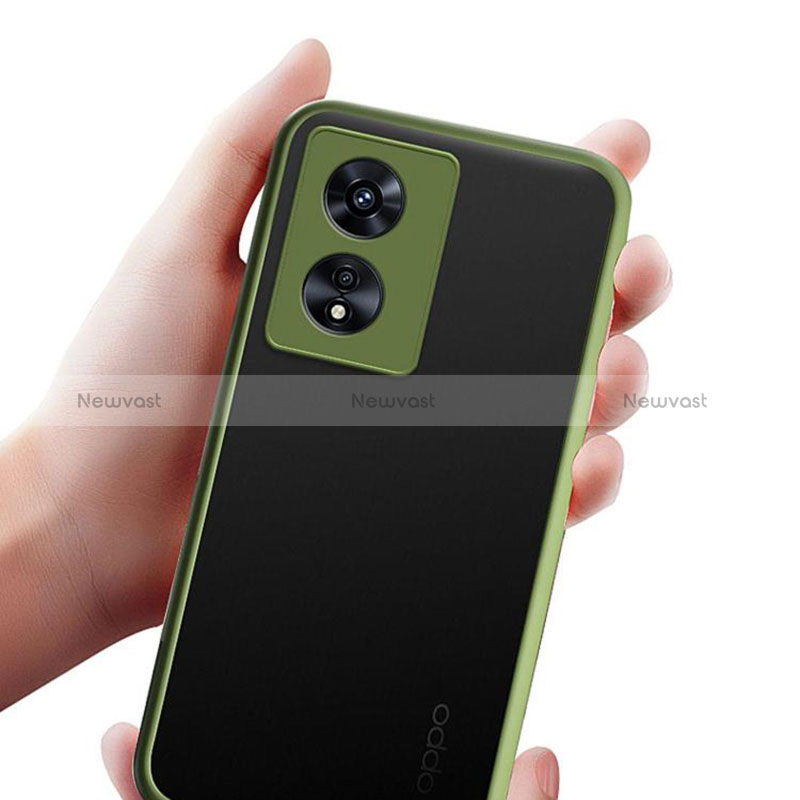 Silicone Transparent Frame Case Cover for Oppo A97 5G