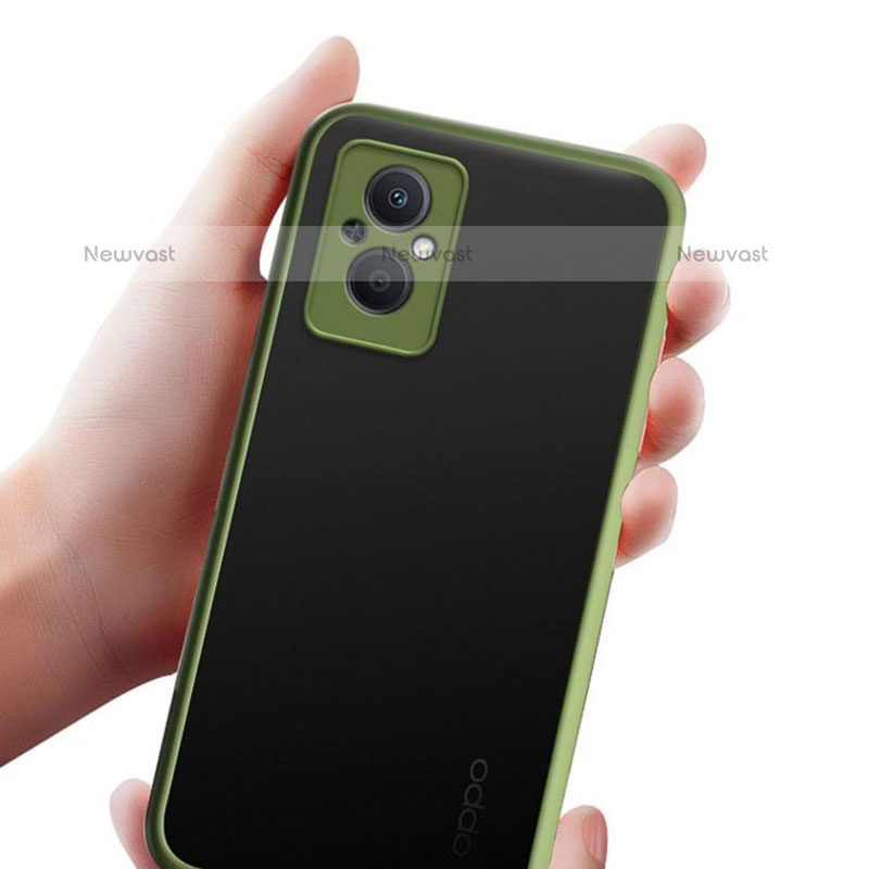 Silicone Transparent Frame Case Cover for Oppo F21s Pro 5G