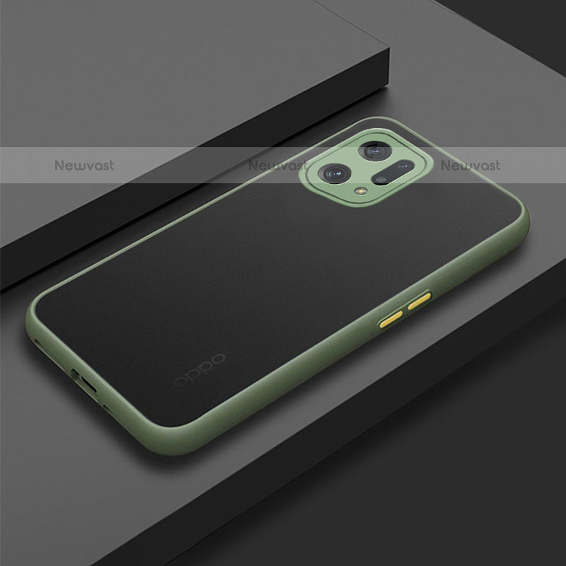 Silicone Transparent Frame Case Cover for Oppo Find X5 Pro 5G