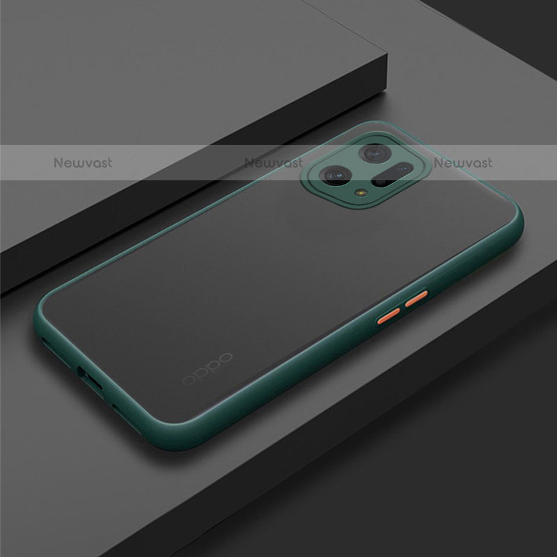 Silicone Transparent Frame Case Cover for Oppo Find X5 Pro 5G