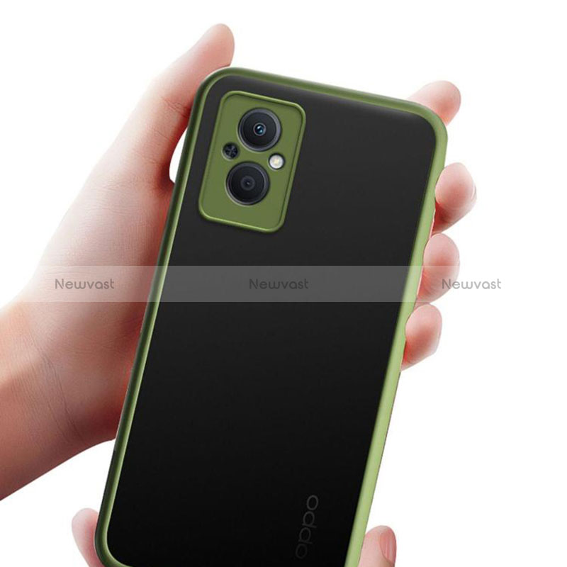 Silicone Transparent Frame Case Cover for Oppo Reno7 Z 5G