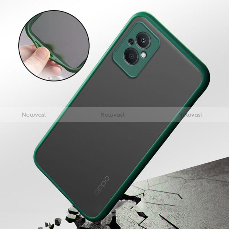 Silicone Transparent Frame Case Cover for Oppo Reno8 Lite 5G