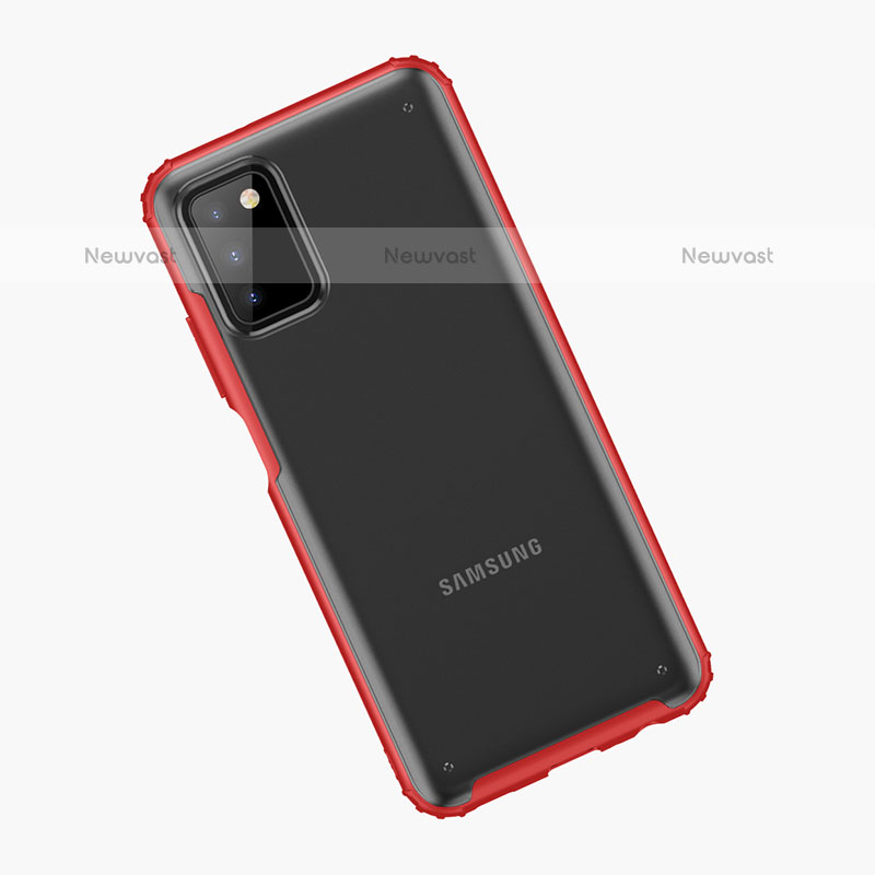 Silicone Transparent Frame Case Cover for Samsung Galaxy A02s