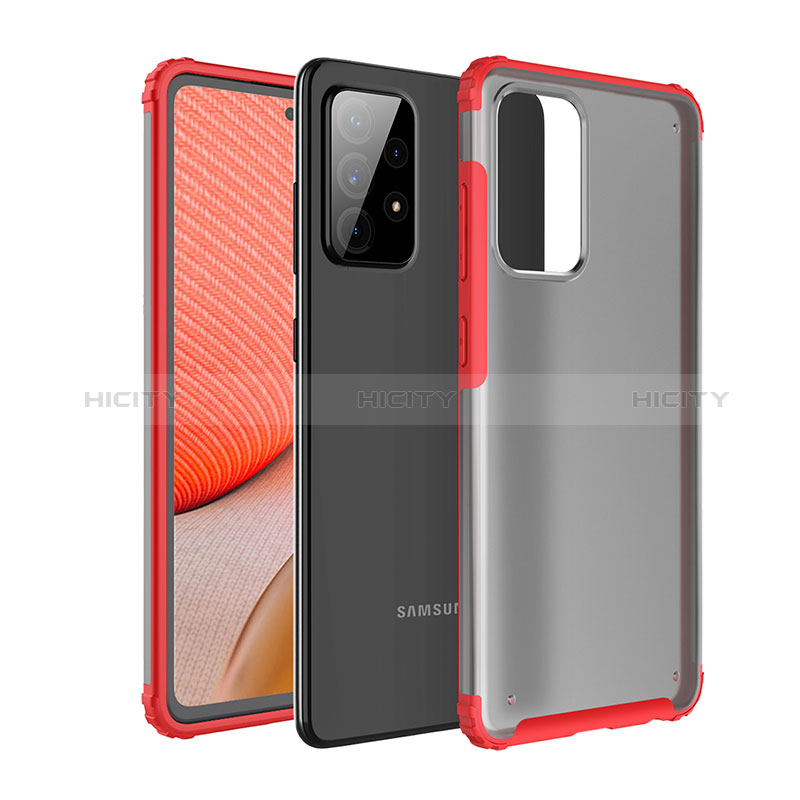 Silicone Transparent Frame Case Cover for Samsung Galaxy A72 5G