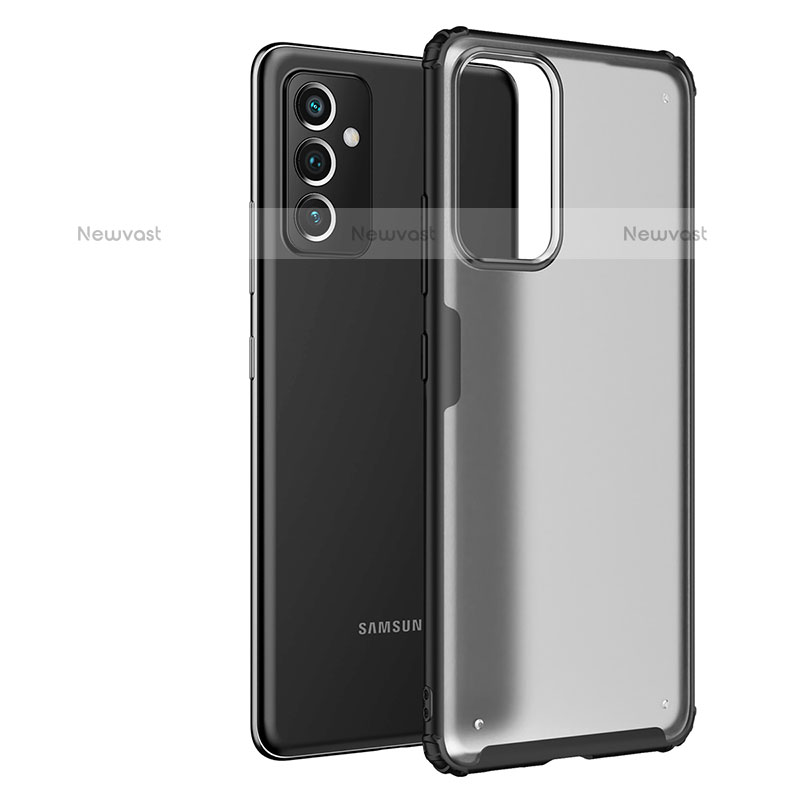 Silicone Transparent Frame Case Cover for Samsung Galaxy Quantum2 5G Black