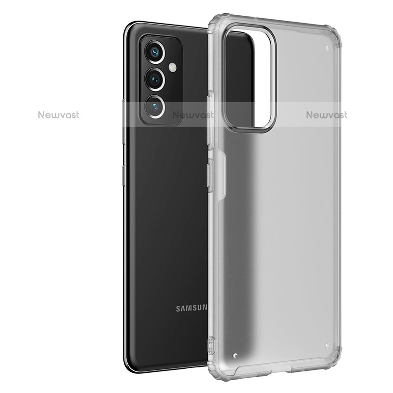 Silicone Transparent Frame Case Cover for Samsung Galaxy Quantum2 5G Clear