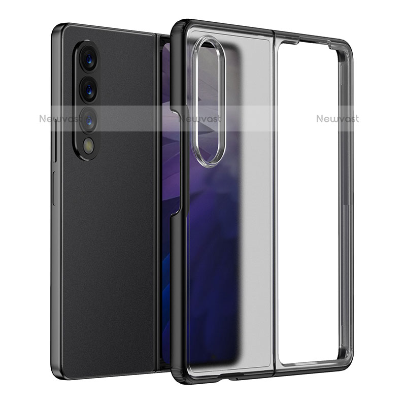 Silicone Transparent Frame Case Cover for Samsung Galaxy Z Fold3 5G