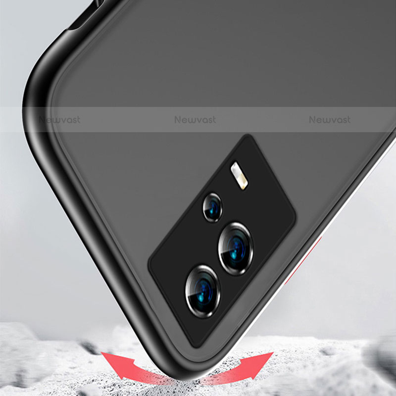 Silicone Transparent Frame Case Cover for Vivo iQOO 8 5G