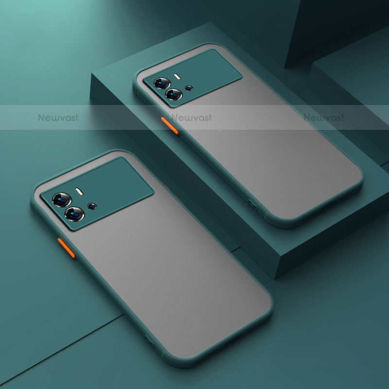 Silicone Transparent Frame Case Cover for Vivo iQOO 9 5G