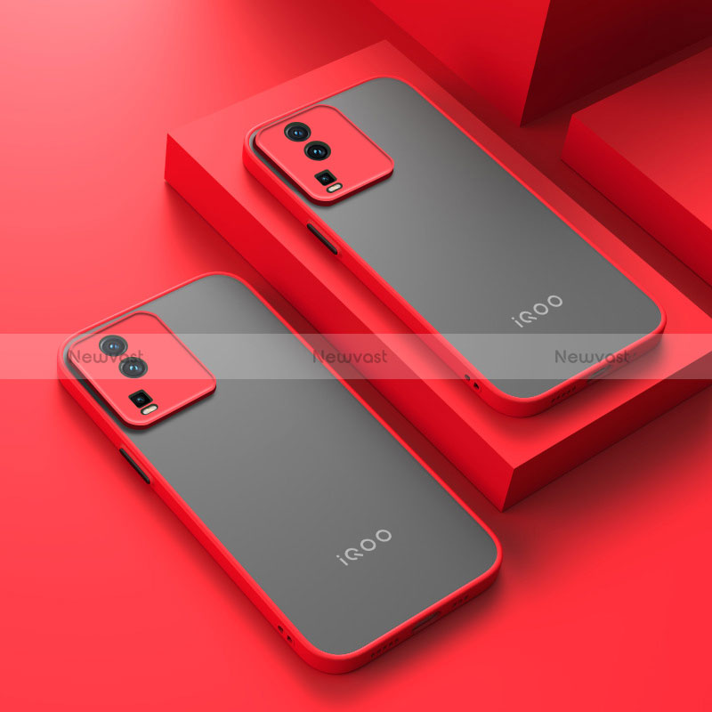 Silicone Transparent Frame Case Cover for Vivo iQOO Neo7 5G