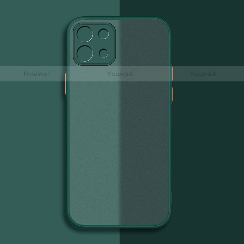 Silicone Transparent Frame Case Cover for Xiaomi Mi 11 5G Green