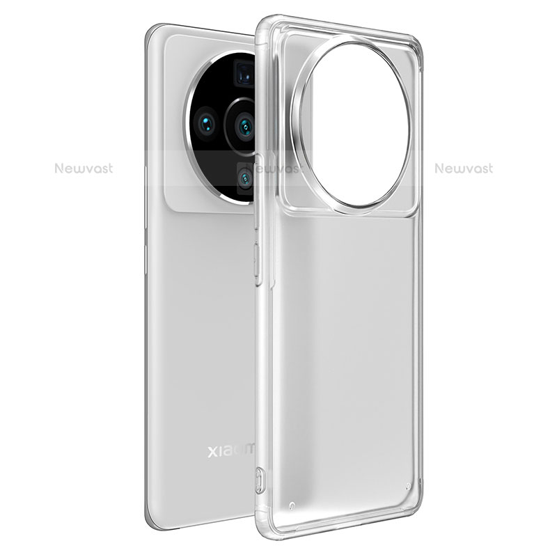 Silicone Transparent Frame Case Cover for Xiaomi Mi 12 Ultra 5G Clear