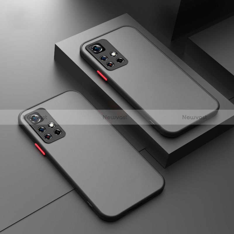 Silicone Transparent Frame Case Cover for Xiaomi Redmi Note 11 Pro+ Plus 5G Black