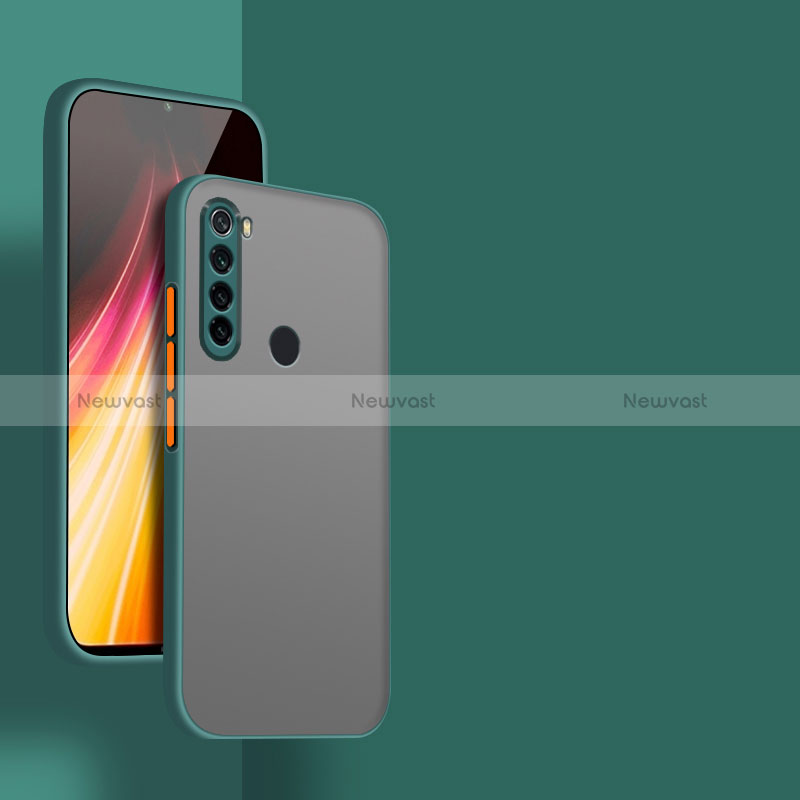 Silicone Transparent Frame Case Cover for Xiaomi Redmi Note 8 (2021)