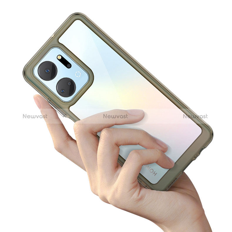 Silicone Transparent Frame Case Cover J01S for Huawei Honor X7a