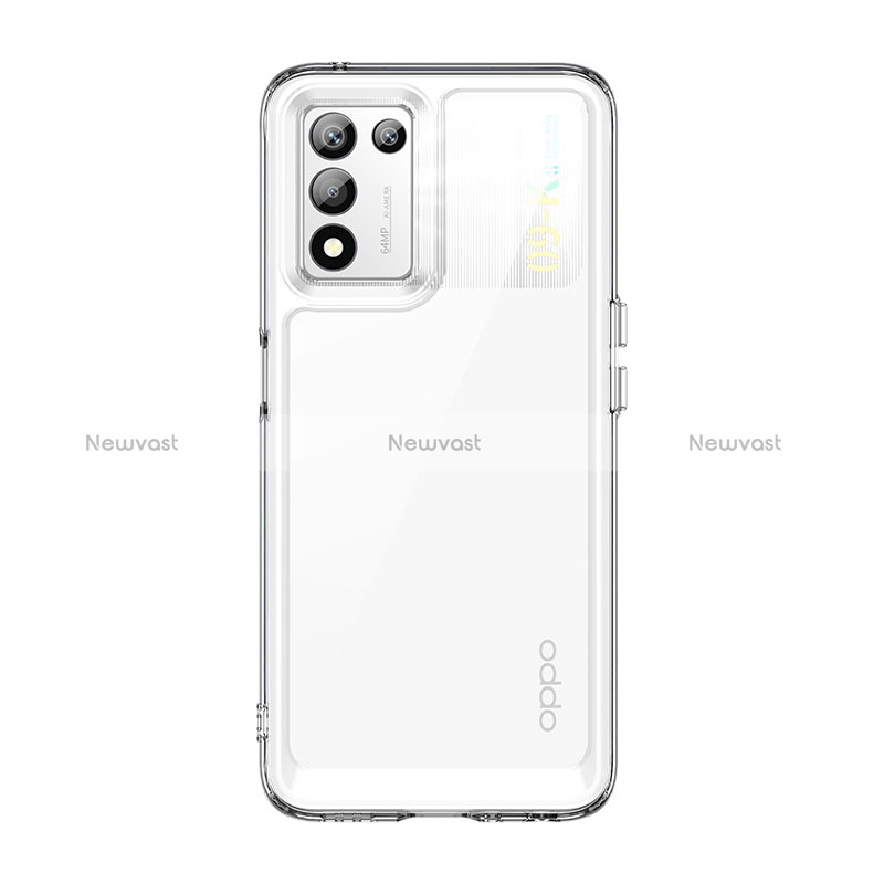 Silicone Transparent Frame Case Cover J01S for Oppo K9S 5G