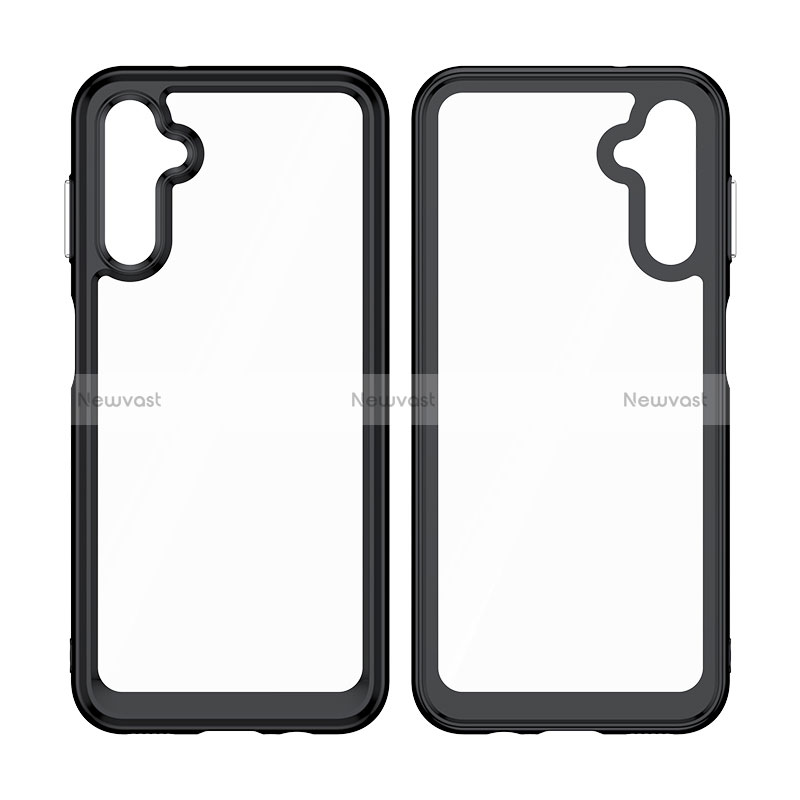 Silicone Transparent Frame Case Cover J01S for Samsung Galaxy A14 5G