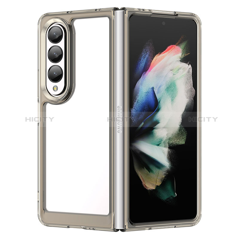 Silicone Transparent Frame Case Cover J01S for Samsung Galaxy Z Fold4 5G