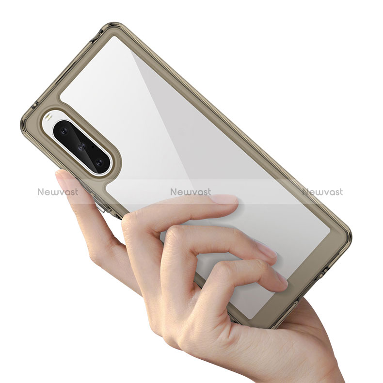 Silicone Transparent Frame Case Cover J01S for Sony Xperia 10 V