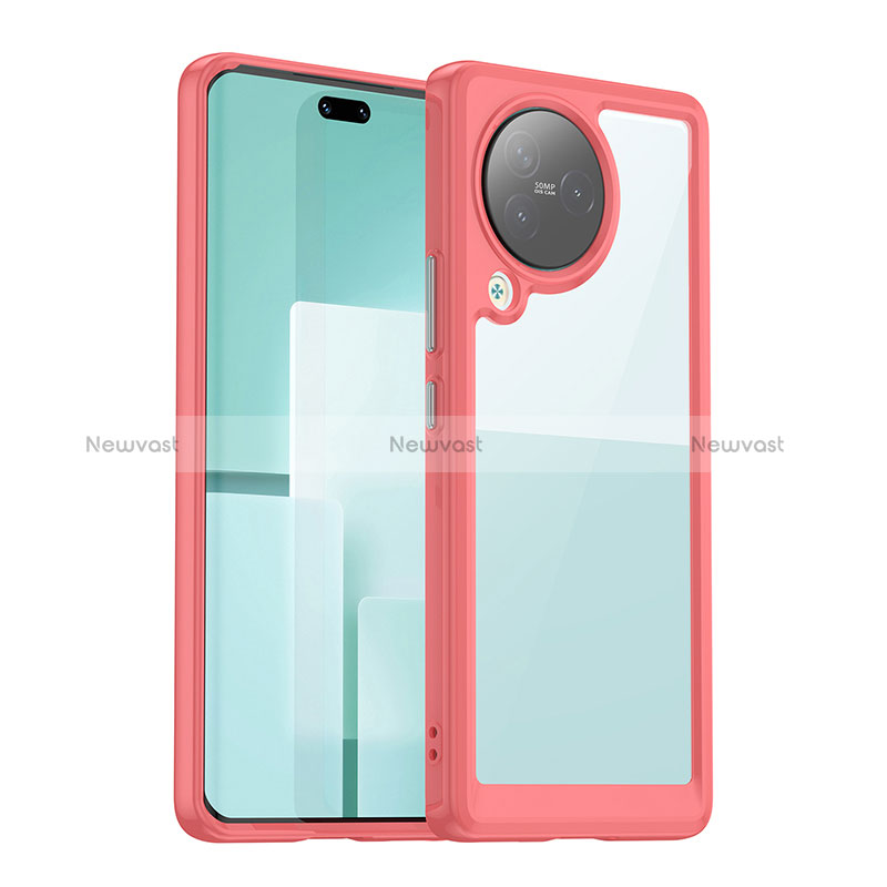 Silicone Transparent Frame Case Cover J01S for Xiaomi Civi 3 5G
