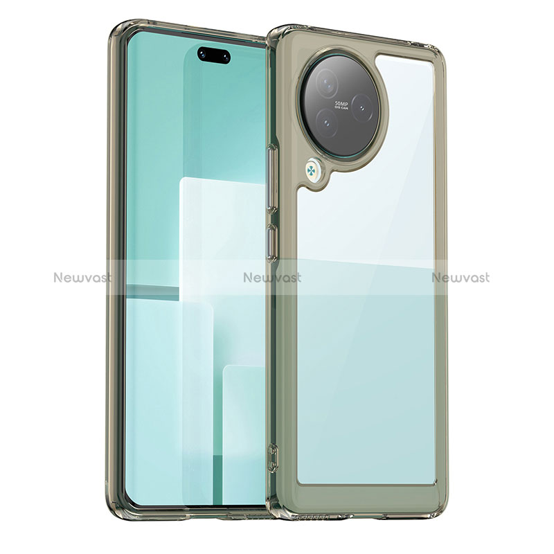Silicone Transparent Frame Case Cover J01S for Xiaomi Civi 3 5G