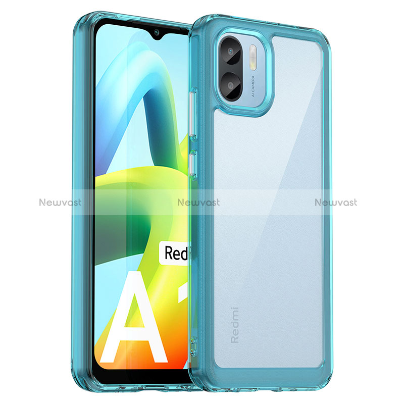 Silicone Transparent Frame Case Cover J01S for Xiaomi Redmi A1