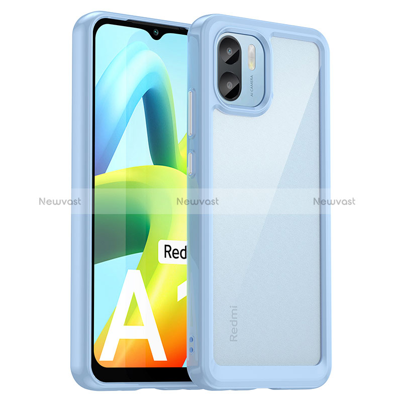 Silicone Transparent Frame Case Cover J01S for Xiaomi Redmi A2