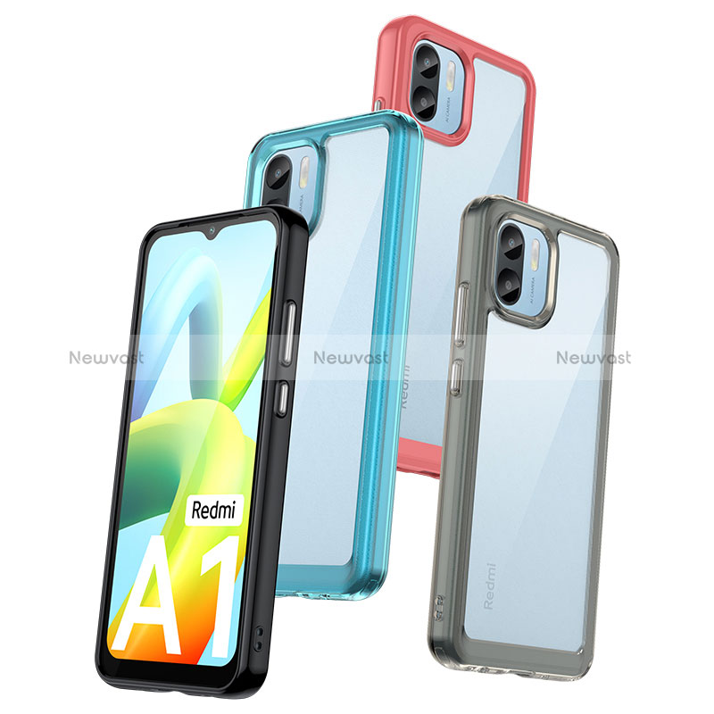 Silicone Transparent Frame Case Cover J01S for Xiaomi Redmi A2