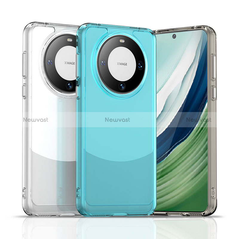 Silicone Transparent Frame Case Cover J02S for Huawei Mate 60