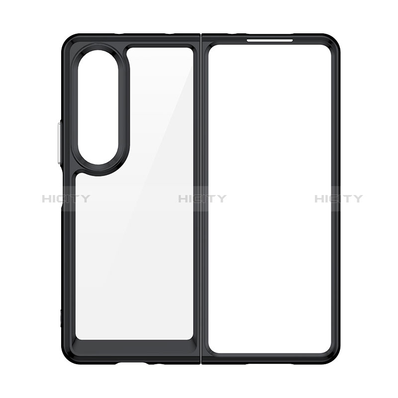 Silicone Transparent Frame Case Cover J02S for Samsung Galaxy Z Fold4 5G