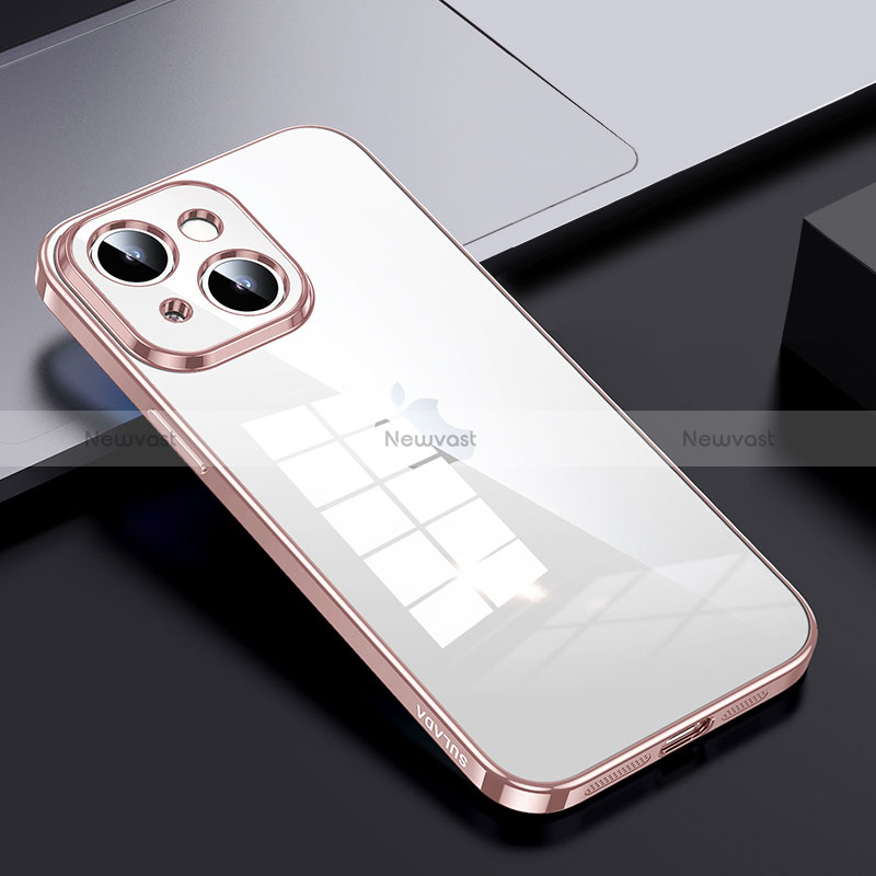Silicone Transparent Frame Case Cover LD2 for Apple iPhone 13