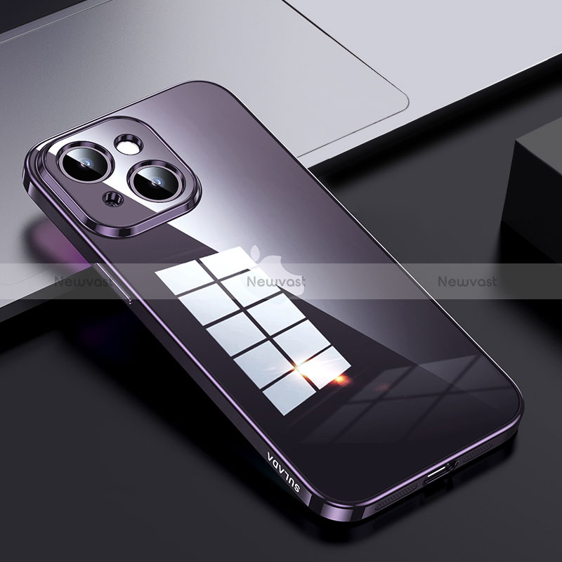 Silicone Transparent Frame Case Cover LD2 for Apple iPhone 13