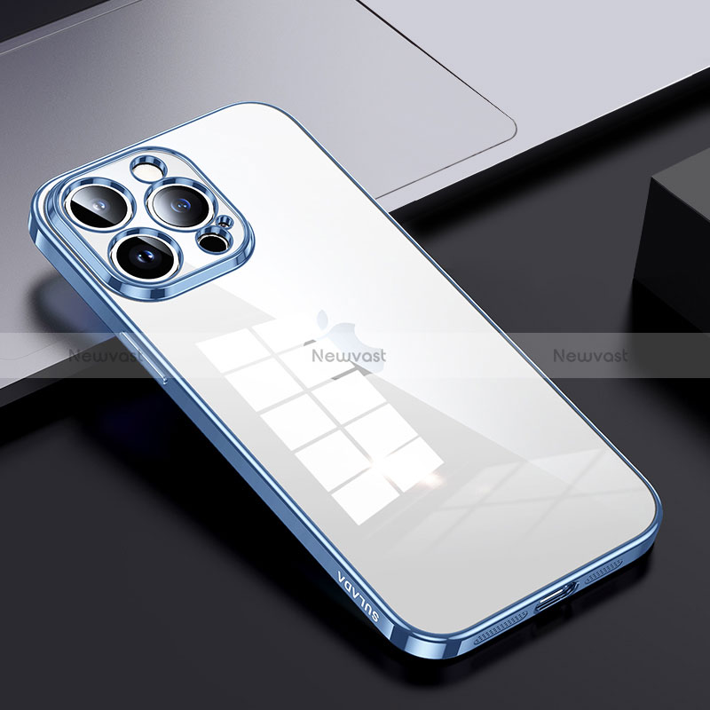 Silicone Transparent Frame Case Cover LD2 for Apple iPhone 13 Pro