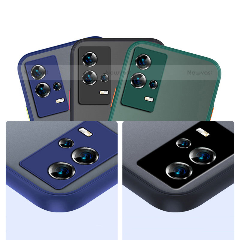 Silicone Transparent Frame Case Cover M01 for Vivo iQOO 8 Pro 5G