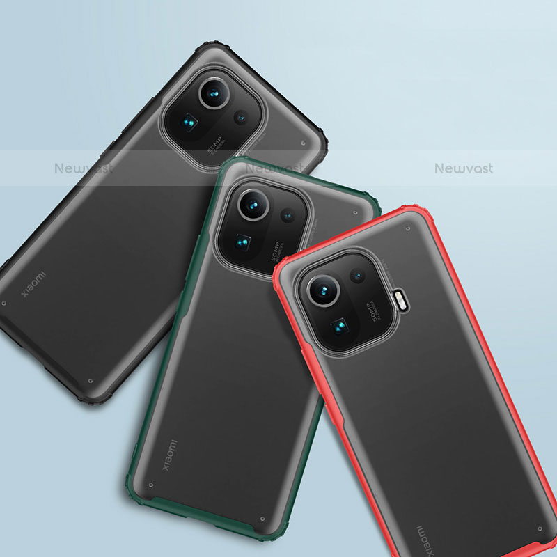 Silicone Transparent Frame Case Cover M01 for Xiaomi Mi 11 Pro 5G