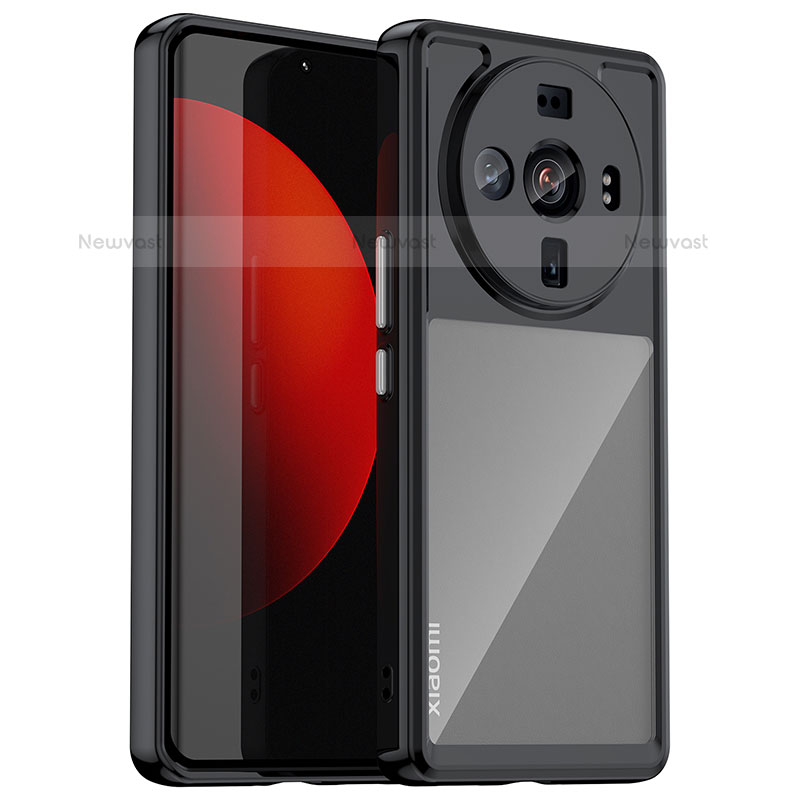 Silicone Transparent Frame Case Cover M01 for Xiaomi Mi 12 Ultra 5G