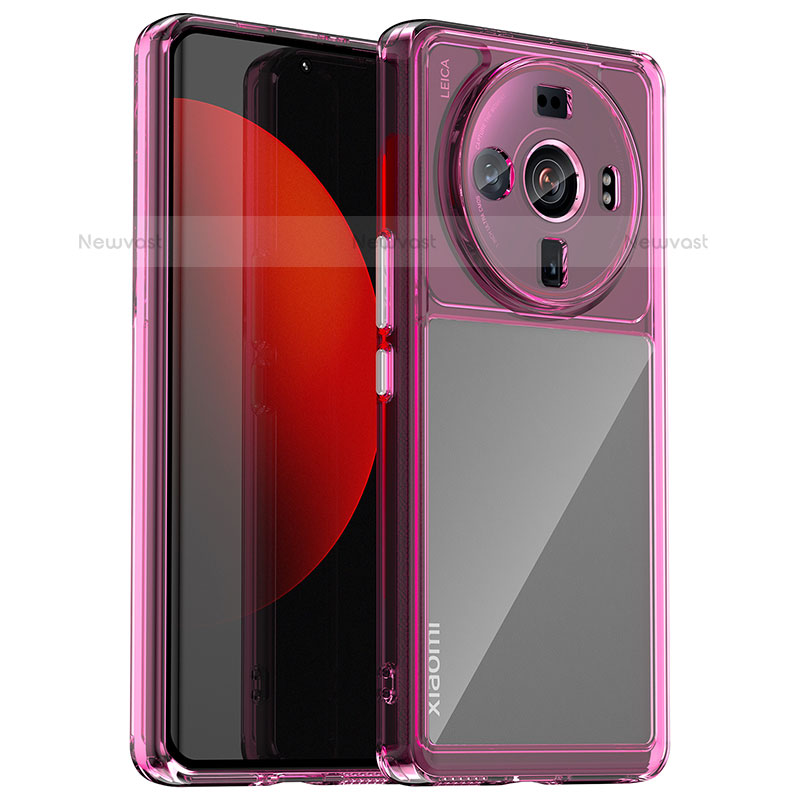 Silicone Transparent Frame Case Cover M01 for Xiaomi Mi 12 Ultra 5G