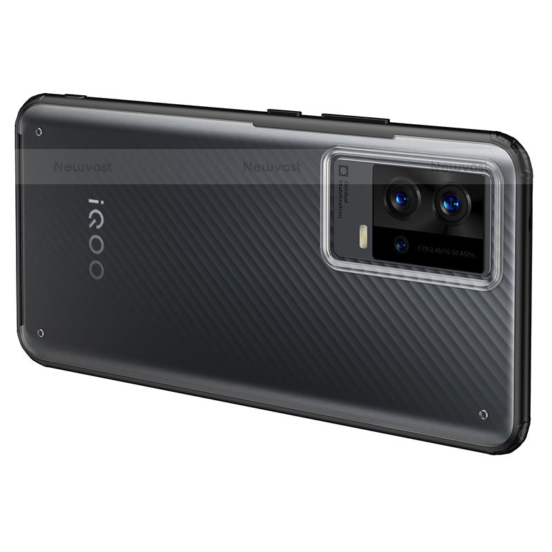 Silicone Transparent Frame Case Cover M03 for Vivo iQOO 8 Pro 5G
