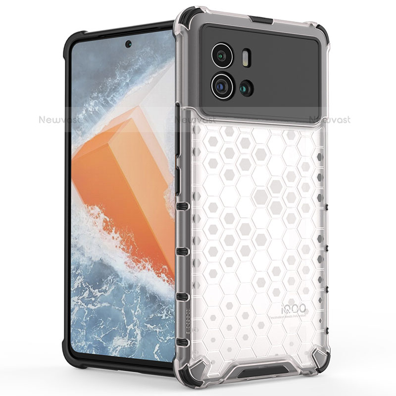 Silicone Transparent Frame Case Cover M04 for Vivo iQOO 9 5G