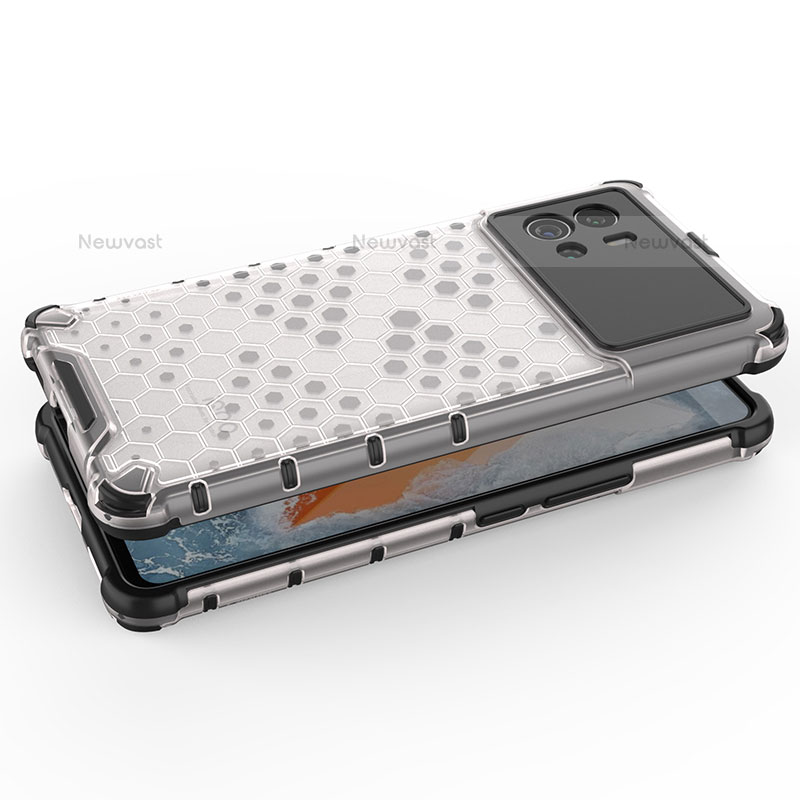 Silicone Transparent Frame Case Cover M04 for Vivo iQOO 9 5G