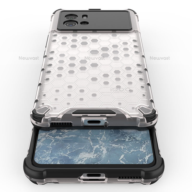 Silicone Transparent Frame Case Cover M04 for Vivo iQOO 9 5G