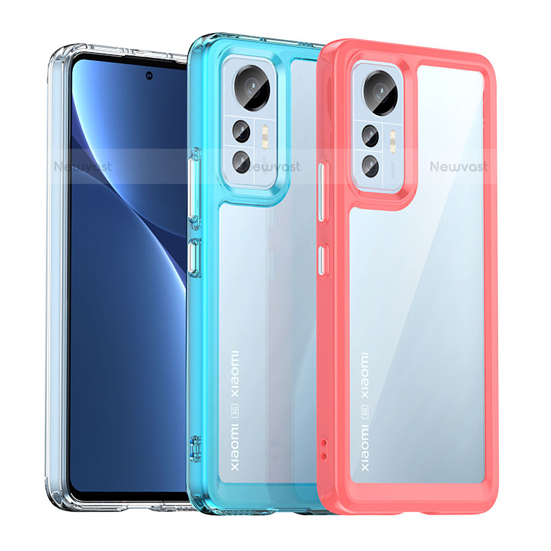 Silicone Transparent Frame Case Cover M06 for Xiaomi Mi 12 Lite 5G