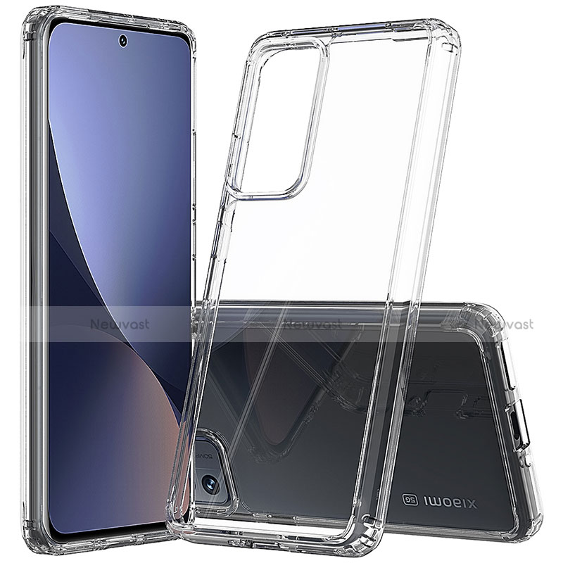 Silicone Transparent Frame Case Cover M07 for Xiaomi Mi 12 5G