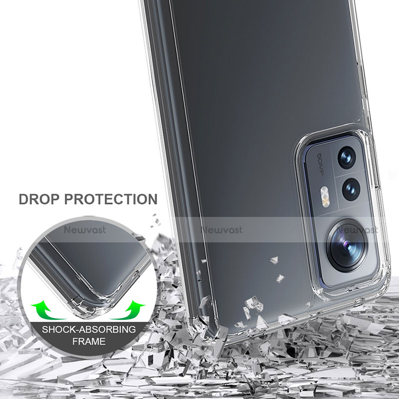Silicone Transparent Frame Case Cover M07 for Xiaomi Mi 12 5G