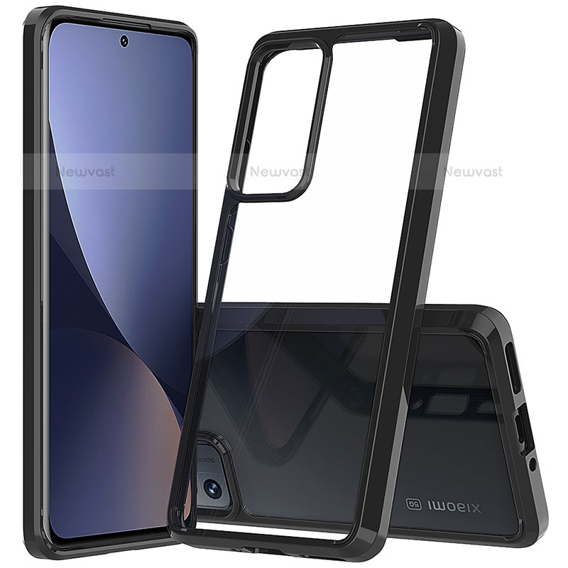 Silicone Transparent Frame Case Cover M07 for Xiaomi Mi 12 Pro 5G